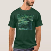T-shirt L'EAU MENSONNE EN ÉTANG VERT par Claude Monet  (Devant)