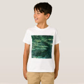 T-shirt L'EAU MENSONNE EN ÉTANG VERT par Claude Monet (Devant entier)