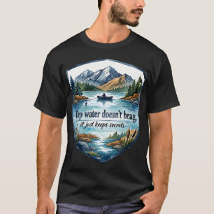 T-shirt L'eau profonde garde les secrets de la pêche