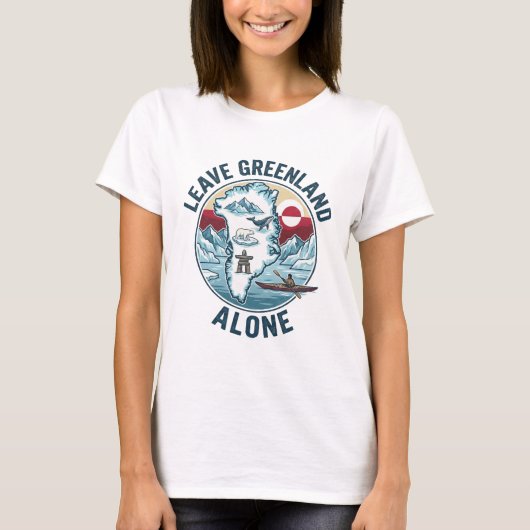 T-shirt Leave Greenland Alone (Devant)