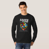 T-shirt Leave No Cube Unsolved Speedsolving Cubing Cuber S (Devant entier)