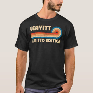 T-shirt LEAVITT Surnom Retro Vintage 80s 90s Anniversaire 