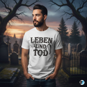 T-shirt Leben und Tod Gothique Faux Vie & Mort