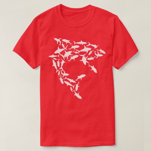 T-shirt L'échauffement des requins Sauvez les requins (Design devant)