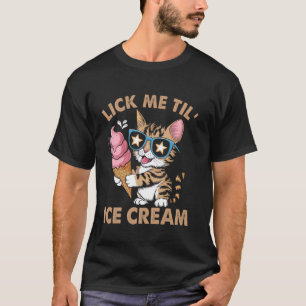 T-shirt Lèche-moi jusqu'à la glace inappropriée et drôle E