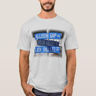 T-shirt Léchez la poêle, la vallée pauvre et l'Allison Gap