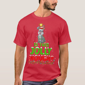 T-shirt L'Éclairage De Noël Est Ce Joli Assez Rabbit Noël