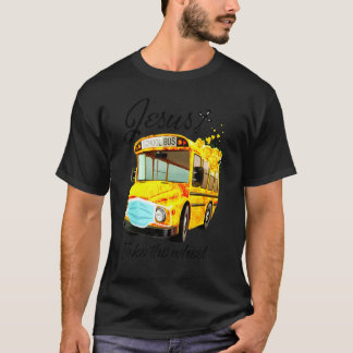 T-shirt L'École Bus Jésus Prendre La Roue