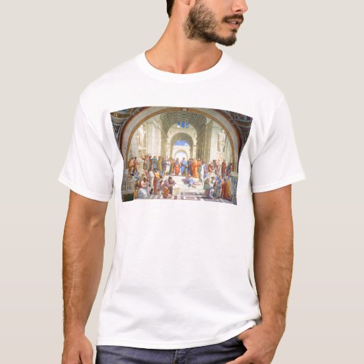 T-shirt L'école de Raphael d'Athènes (Platon et Aristote) (Devant)