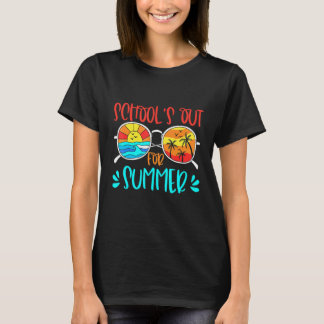 T-shirt L'école est dehors pour l'été Cool enseignant Retr