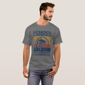 T-shirt L'École Est Importante Mais La Pêche Est Important (Devant entier)