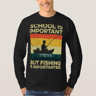 T-shirt L'École Est Importante Mais La Pêche Est Important