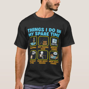 T-shirt L'école est importante mais la pêche est plus impo