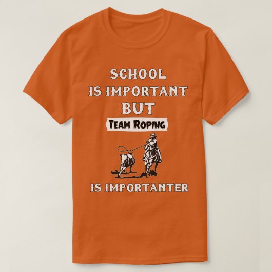 T-shirt L'École Est Importante, Mais Le Ropage D'Équipe Es (Design devant)