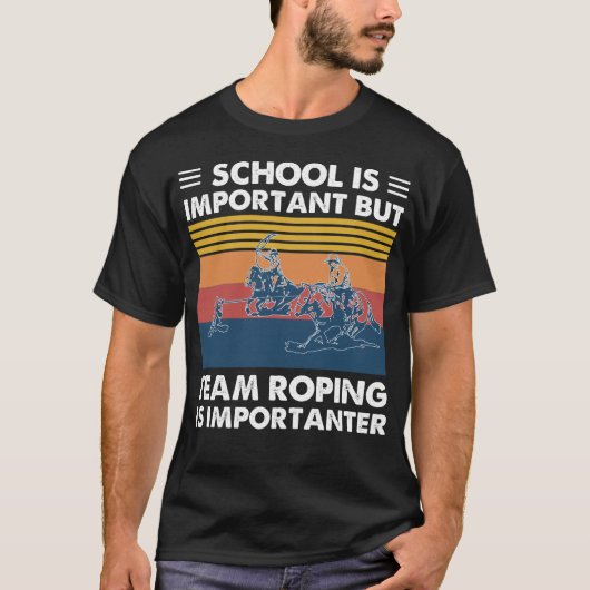 T-shirt L'École Est Importante, Mais Le Ropage D'Équipe Es (Devant)