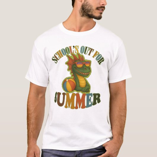 T-shirt L'école sort pour le dragon d'été (Devant)