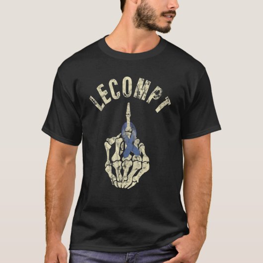 T-shirt Lecomme Ruban Squelette Os main (Devant)