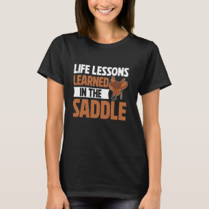 T-shirt Leçons de vie apprises sur le dos du cheval Papa