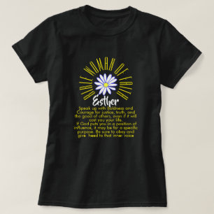 T-shirt Leçons pour les femmes bibliques de foi Esther Chr
