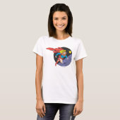 T-shirt Leçons superfilles dans l'espace (Devant entier)