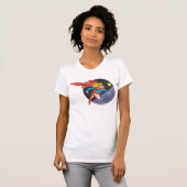 T-shirt Leçons superfilles dans l'espace (Devant entier)
