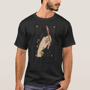 T-shirt L'Écrivain Carte Tarrot Fortune Teller Tarrot Read