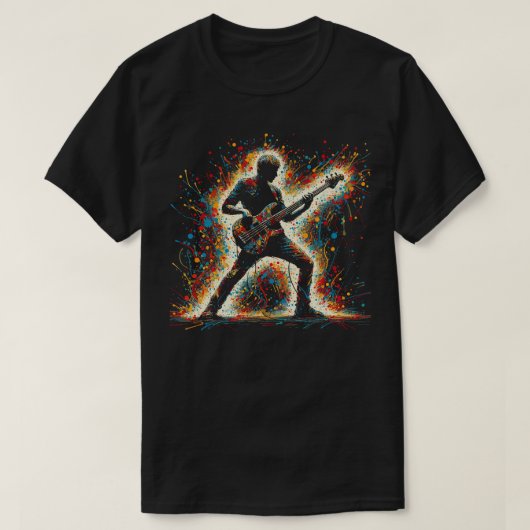 T-shirt Lecteur de basse guitare 2 (Design devant)