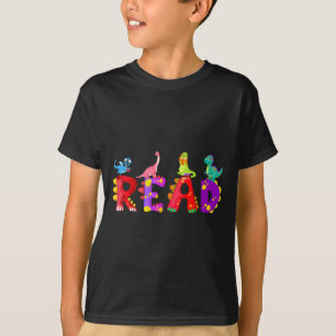 T-shirt Lecteur de dinosaure drôle t rex dino amateur de l