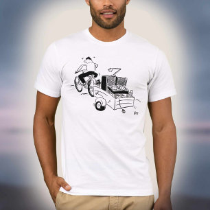 T-shirt Lecteur de disques de disco mobile de dessin animé