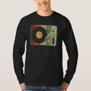 T-shirt Lecteur de disques vinyles Collectionneur de musiq
