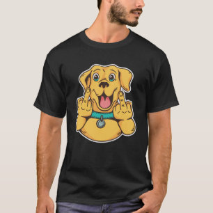 T-shirt Lecteur de doigt moyen Labrador