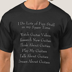 T-shirt Lecteur de guitare - Ce que je fais en temps libre