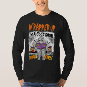 T-shirt Lecteur De Livre De Bibliothécaire Enveloppé Dans