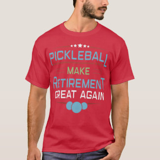 T-shirt Lecteur de Pickleball entraîneur Paddleball retrai