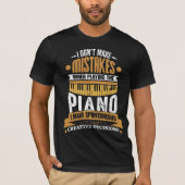 T-shirt Lecteur d'instruments de musique Clavier Funny Pia (Devant)