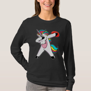 T-shirt Lecteur Flying Disk Golf Dabbing Unicorn Frisbee G