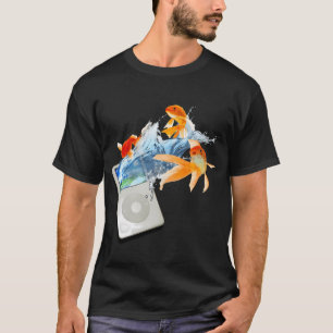 T-shirt Lecteur MP3 Frutiger Aero Poisson Y2K
