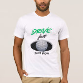 T-shirt Lecteur rapide, putt lent (Devant)