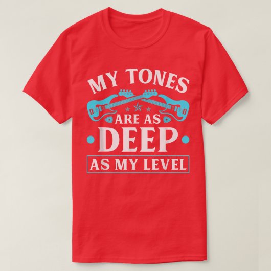 T-shirt Lecteurs De Basse Comme Profond, Lecteur De Basse (Design devant)