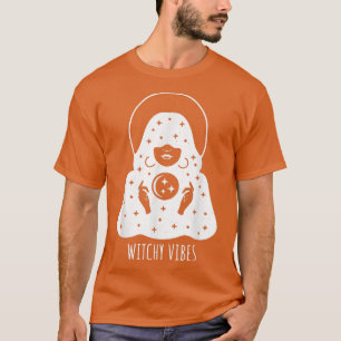 T-shirt Lectrice de Tarot Vibes Sorcière Halloween Spooky 