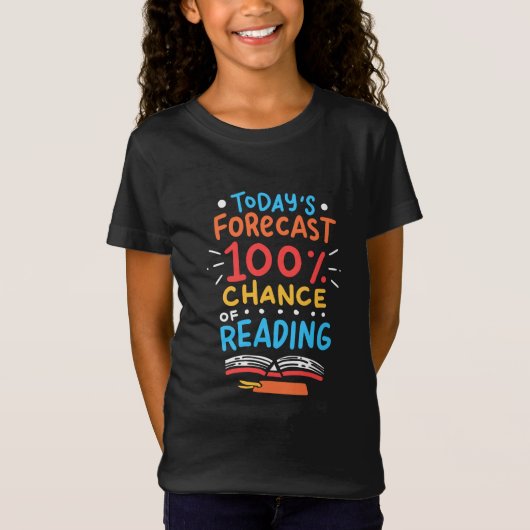 T-Shirt Lecture - 100% Chance de lecture (Devant)