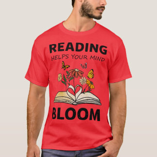 T-shirt lecture aide votre esprit fleurir livres