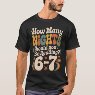 T-shirt Lecture Amusante 6 7 Six Sept Mème Professeur D'an