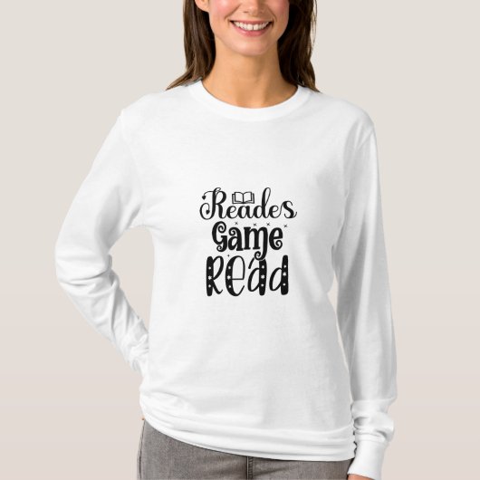 T-shirt Lecture Art Reades Jeu Lire (Devant)