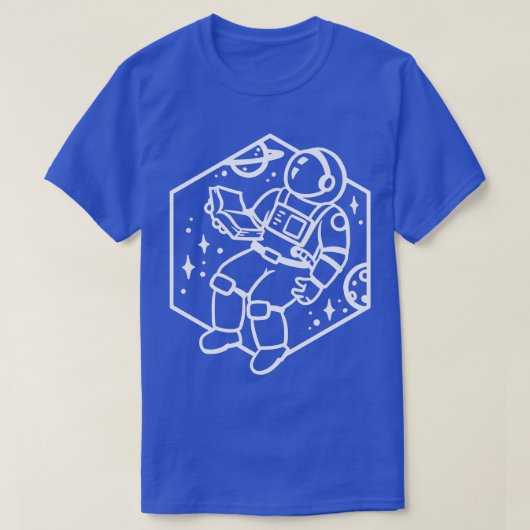 T-shirt Lecture astronaute (Design devant)