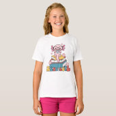 T-shirt Lecture Axolotl Pun Cute Bookworts Reader Shirt (Devant entier)