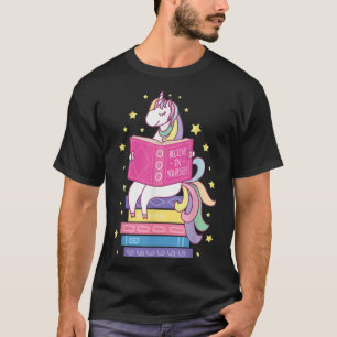 T-shirt Lecture Bibliothèque Unicorne Lire Livres Lover Le