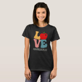 T-shirt Lecture Coach Love Apple Super Retro Cute Retour À (Devant entier)