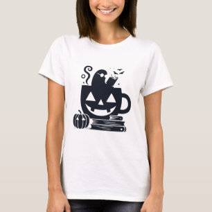 T-shirt Lecture Cosy de Fantôme Halloween