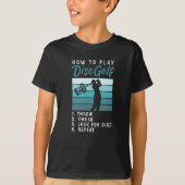 T-shirt Lecture de Disk Golf (Devant)